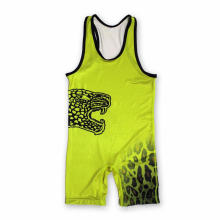 Customized Sublimation Men′s Tank Top Wrestling Singlet with Big Armhole